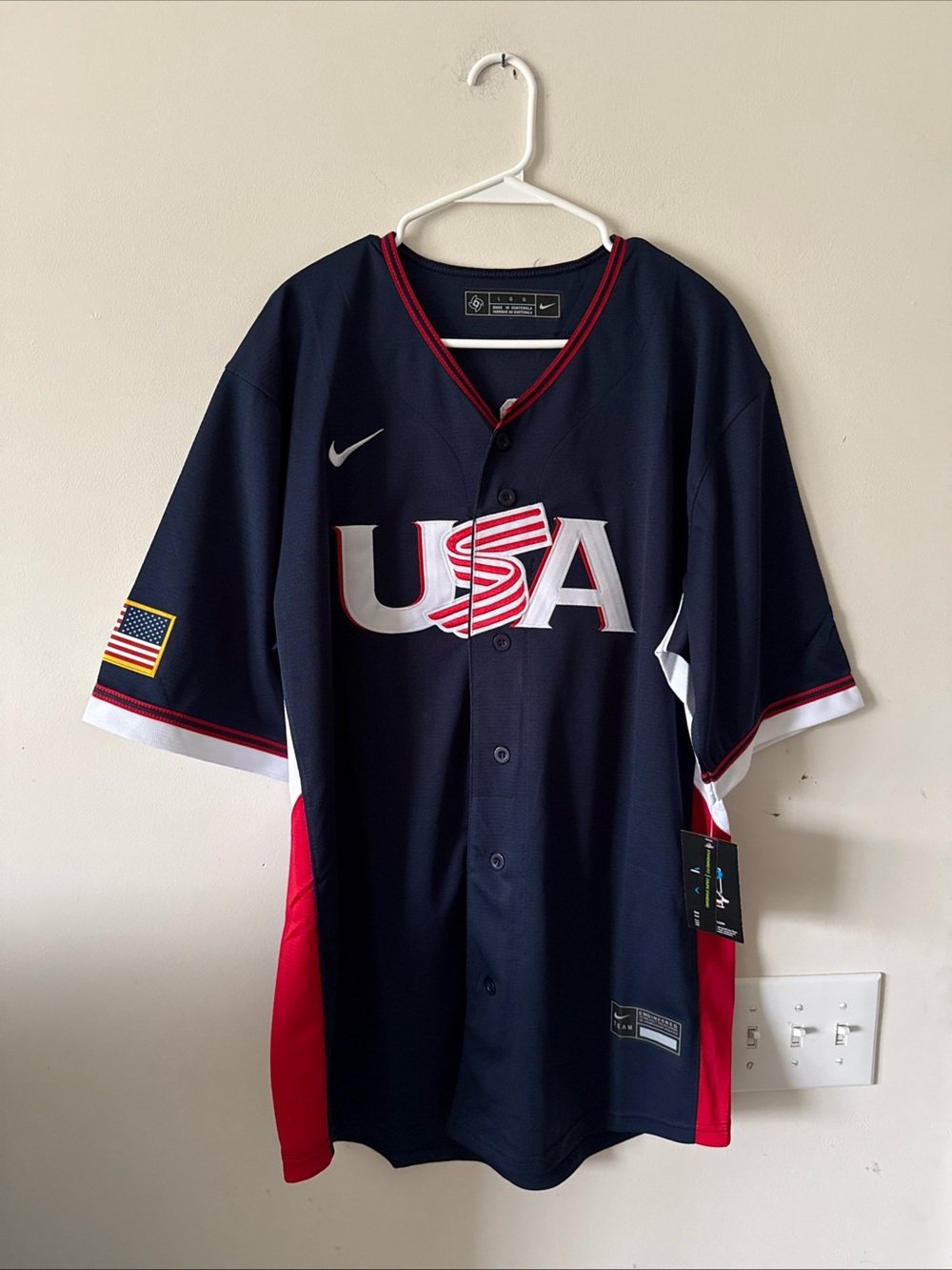 Men’s Nike Aaron Judge #99 Team USA 2026 World Baseball Classic Jersey Sz L RARE